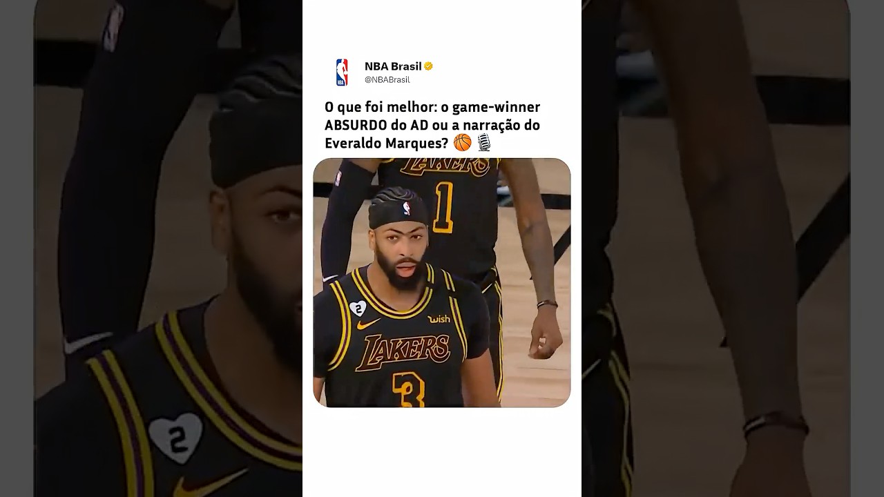 Qual você prefere: game-winner ou narração? 😂 #nba