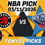 Toronto Raptors vs New Orleans Pelicans Pick 3/11/26 NBA Pick Prediction