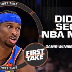Did Shai Gilgeous-Alexander SECURE NBA MVP with his game-winner vs. the Nuggets?! 🏆 | First Take