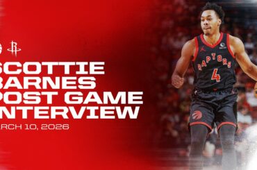 Scottie Barnes | Post Game at Rockets | March 10, 2026