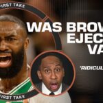 EGREGIOUS! 📢 Stephen A. SOUNDS OFF on Jaylen Brown’s ejection vs. SPURS | First Take