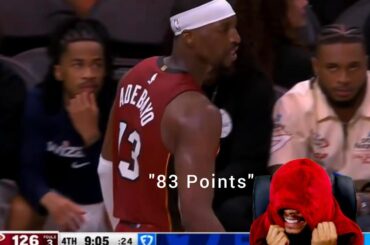 Bam Adebayo 83 POINTS Miami Heat vs Washington Wizards NBA Highlights (reaction)