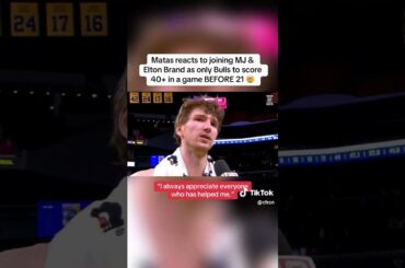 Matas was feeling grateful after his career night in the bay ❤️ #nba #chicagobulls #basketball