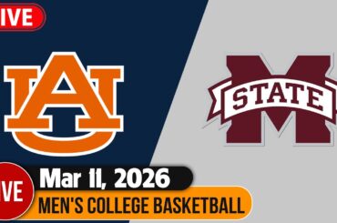 Mississippi State vs Auburn LIVE 03/11/2026 | Men's College Basketball | NCAAM Today