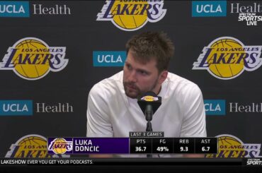 Luka Doncic POSTGAME INTERVIEWS | Los Angeles Lakers beat Minnesota Timberwolves 120-106