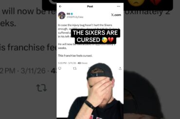 BREAKING: THE SIXERS ARE OFFICIALLY CURSED AFTER ANOTHER INJURY… 🚨🤦‍♂️ #76ers #Sixers #NBA
