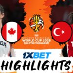 Canada 🇨🇦 v Türkiye 🇹🇷 | Highlights | #FIBAWWC 2026 Qualifying Tournament