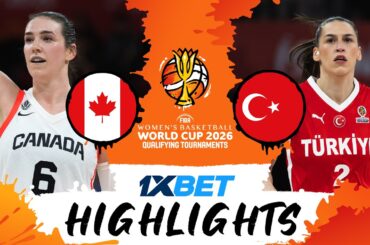 Canada 🇨🇦 v Türkiye 🇹🇷 | Highlights | #FIBAWWC 2026 Qualifying Tournament