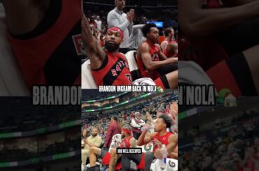 Joel and AD welcome Brandon Ingram back to New Orleans #pelicans #shorts