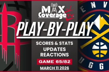🔴LIVE - Houston Rockets vs Denver Nuggets - Play-By-Play & Reactions (3/11/26)