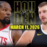 Houston Rockets vs Denver Nuggets Full Game Highlights – March 11, 2026 | NBA Season