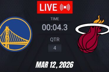 NBA LIVE! Golden State Warriors vs Miami Heat | March 12, 2026 | 2026 NBA Season Live 2K