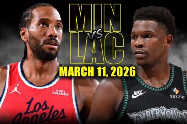 Minnesota Timberwolves vs Los Angeles Clippers Full Game Highlights – March 11, 2026 | NBA Season