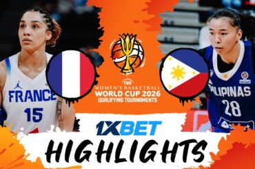 France 🇫🇷 v Philippines 🇵🇭 | Highlights | #FIBAWWC 2026 Qualifying Tournament