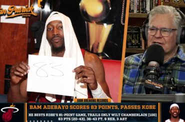Dan Patrick Reacts To Heat's Bam Adebayo Scoring 83 Points Against The Wizards | 3/11/26