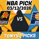 Phoenix Suns vs Indiana Pacers Pick 3/12/26 NBA Pick Prediction