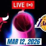 NBA LIVE! Los Angeles Lakers vs Chicago Bulls March 12, 2026 | 2026 NBA Season Live 2K