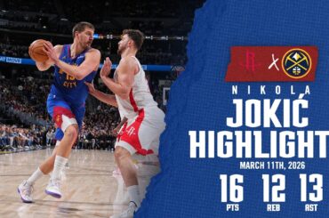 Nikola Jokić 25TH TRIPLE-DOUBLE | Game Highlights vs. HOU
