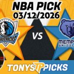 Dallas Mavericks vs Memphis Grizzlies Pick 3/12/26 NBA Pick Prediction