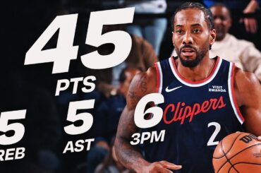 Kawhi Was In The Zone - 45 PTS 🔥 | March 11, 2026