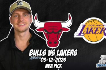 Chicago Bulls vs Los Angeles Lakers 3/12/26 NBA Free Picks & Prediction | NBA Betting Tips