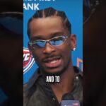 SGA talks about tying Wilt for the most consecutive 20+ point games in NBA History! 👏