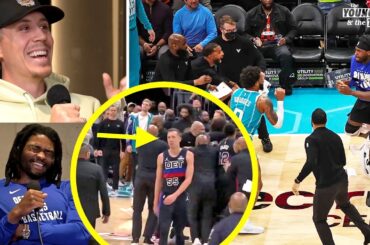 Duncan Robinson and Isaiah Stewart on the Charlotte Hornets Fight