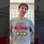 Matas tells a story of when his dad hung up a big LeBron poster in room