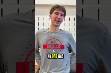 Matas tells a story of when his dad hung up a big LeBron poster in room