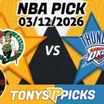 Boston Celtics vs Oklahoma City Thunder Pick 3/12/26 NBA Pick Prediction