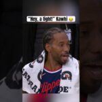 Kawhi laughing at the postgame scuffle 😂