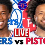 Philadelphia 76ers vs Detroit Pistons Live Stream Play-By-Play & Scoreboard