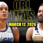 Orlando Magic vs Washington Wizards Full Game Highlights – March 12, 2026 | NBA Season