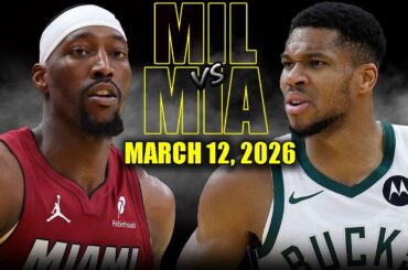 Milwaukee Bucks vs Miami Heat Full Game Highlights – March 12, 2026 | NBA Season