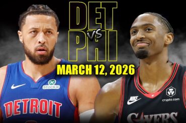 Detroit Pistons vs Philadelphia 76ers Full Game Highlights – March 12, 2026 | NBA Season