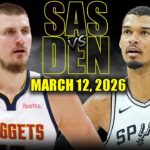 San Antonio Spurs vs Denver Nuggets Full Game Highlights – March 12, 2026 | NBA Season
