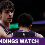 Where do Kings sit in LOTTERY CHASE with 15 games remaining in season?