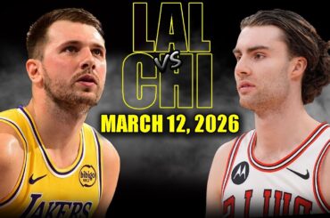 Los Angeles Lakers vs Chicago Bulls Full Game Highlights – March 12, 2026 | NBA Season