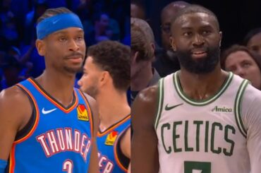 WILD Final Plays to OKC vs Boston Celtics - SGA and Jaylen Brown clutch buckets