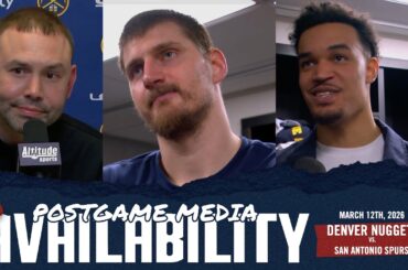 Denver Nuggets Media After Comeback Win On The Road | vs. SAS 🎙️