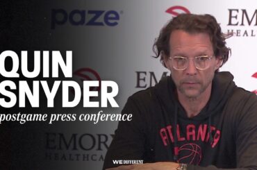 Hawks vs. Nets Postgame Press Conference: Quin Snyder