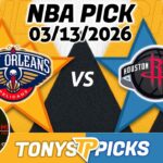 New Orleans Pelicans vs Houston Rockets Pick 3/13/26 NBA Pick Prediction