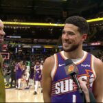 Devin Booker Postgame On-Court Interview after season-high 41 PTS in win vs Indiana Pacers