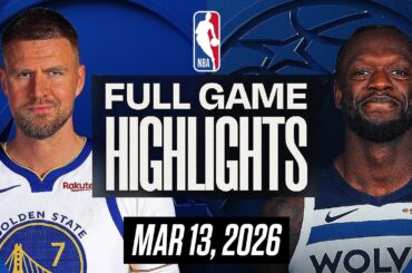 TIMBERWOLVES vs WARRIORS FULL GAME HIGHLIGHTS MARCH 13, 2026 NBA HIGHLIGHTS | NBA 2K26 GAMEPLAY