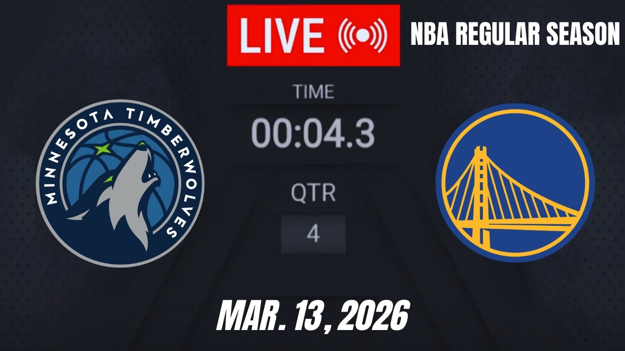 NBA LIVE! Golden State Warriors vs Minnesota Timberwolves | March 13, 2026  | Warriors vs MIN | 2K26