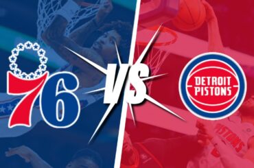 Philadelphia 76ers VS. Detroit Pistons | LIVE Reactions | Play-By-Play | Watch Party