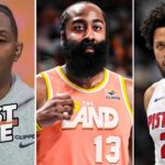 FIRST TAKE | Cavs proving to be in class above Pistons - Lou Williams on Harden beat Cade 113-109