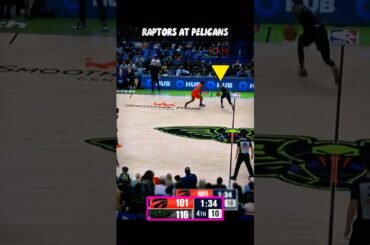 Murray Drops Shead… Then the Cold Stare Down 🫨 Raptors at Pelicans #nba #shorts