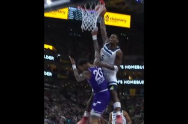 NBA Top Plays (pt 4): Anthony Edwards Poster Dunk vs Jazz #nba #timberwolves #topplays