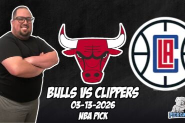 Chicago Bulls vs Los Angeles Clippers 3/13/26 NBA Free Picks & Prediction | NBA Betting Tips